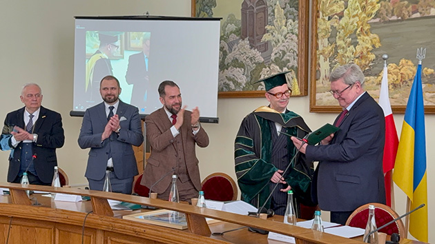 Prof. Piotr Wachowiak doktorem honoris causa Kijowskiego Narodowego Uniwersytetu Ekonomicznego