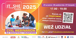 Dołącz do Akademii Edukatorów programu IT for SHE!